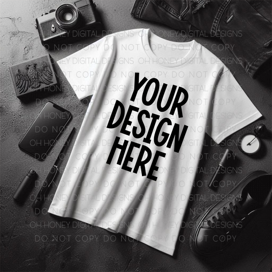 Unbranded White T Shirt Mockup