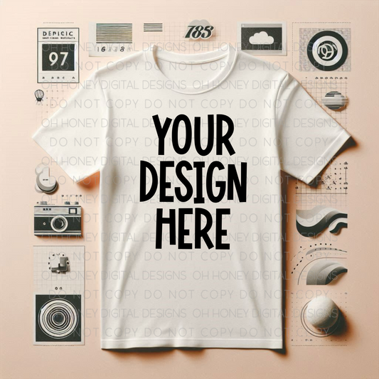 Unbranded White T-Shirt Mockup