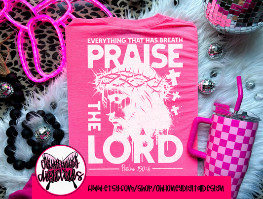 Everything That Has Breath Praise The Lord PNG WHITE JANUARY 2025