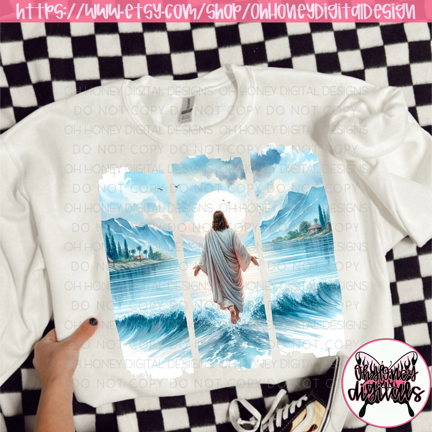 Jesus Walking On Water PNG JANUARY 2025
