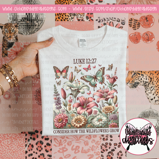 Luke 12:27 Consider How The Wildflowers Grow  PNG FEBRUARY 2025