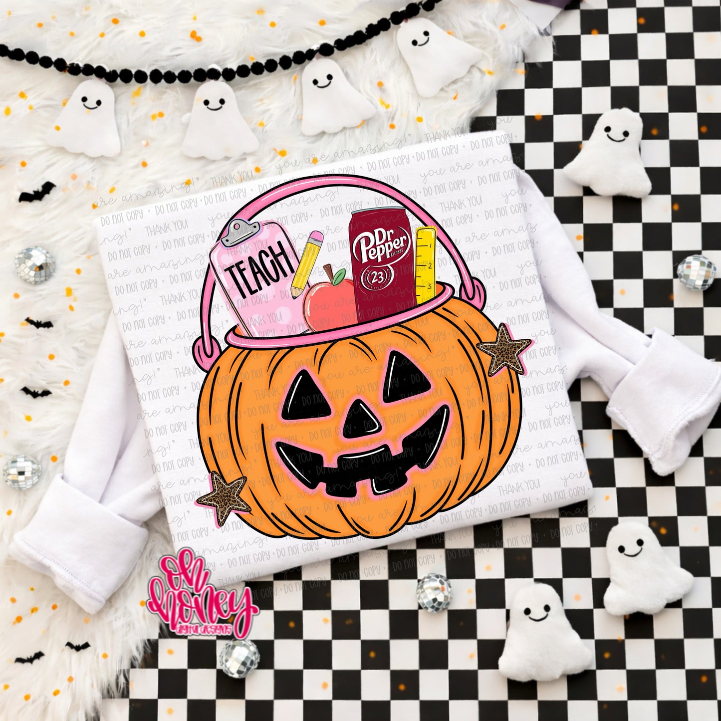 Teacher DP Pumpkin Bucket