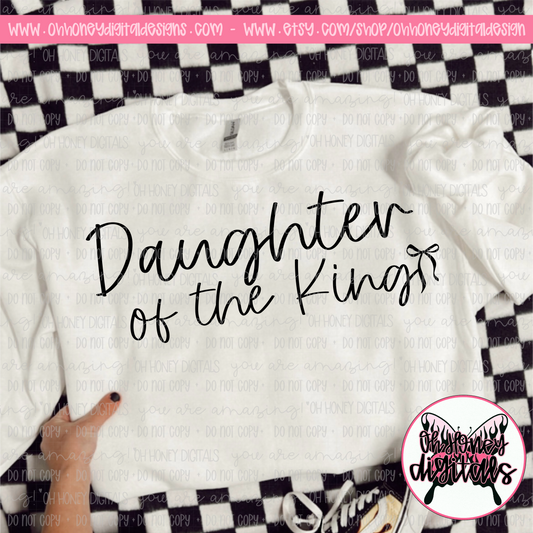 Daughter of the King - Black & White Version Included - PNG FEBRUARY 2025