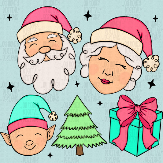Pink Christmas Clipart