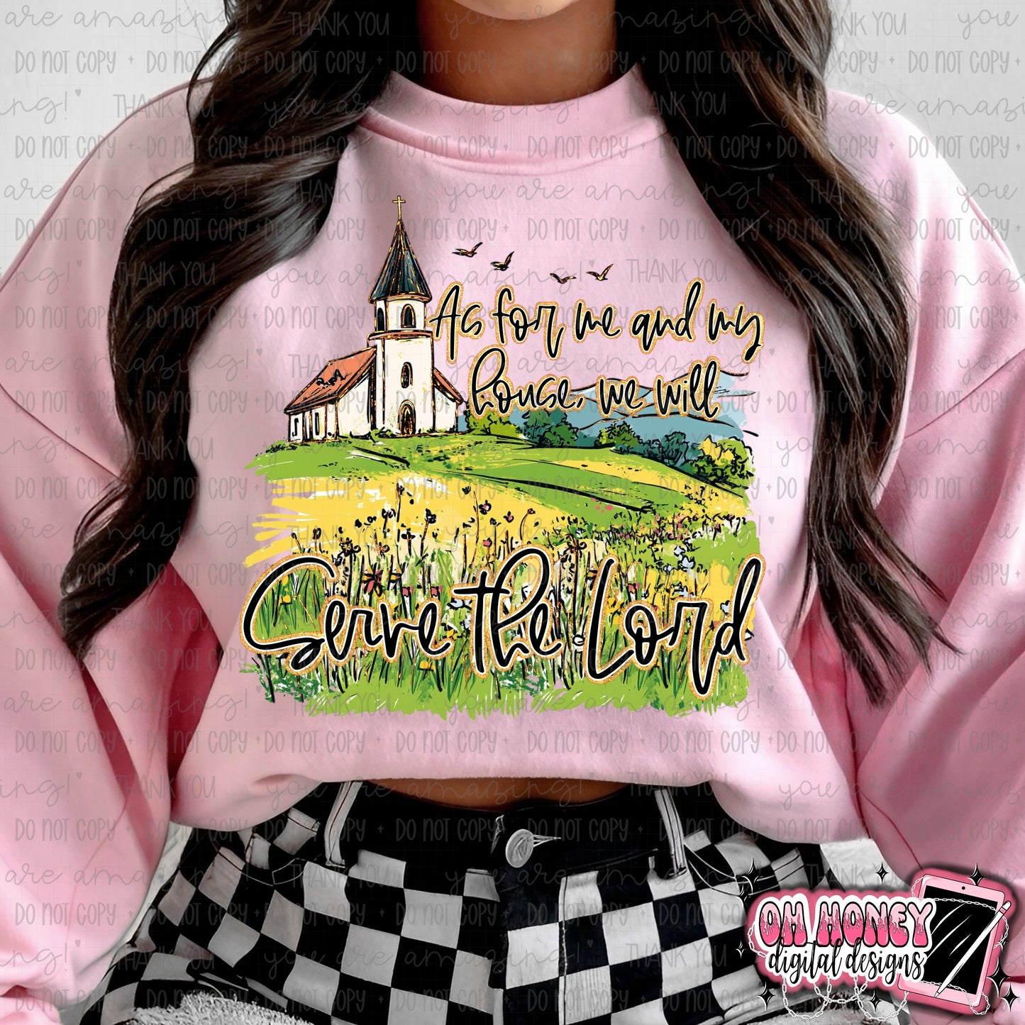 As For Me and My House We Will Serve The Lord - PNG March 2025