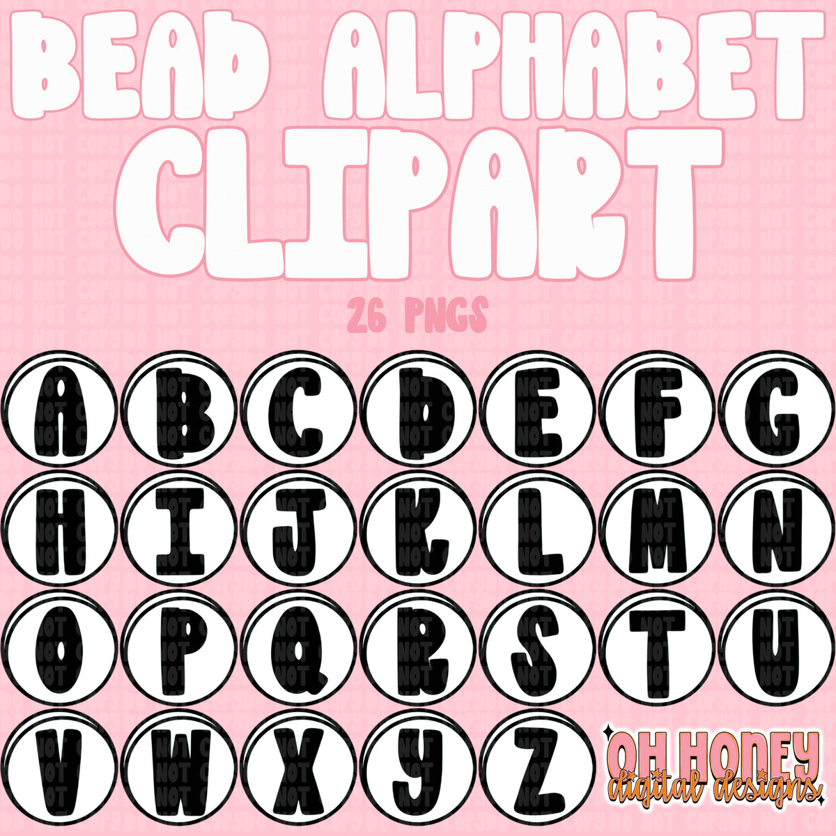 Beaded Alphabet Set