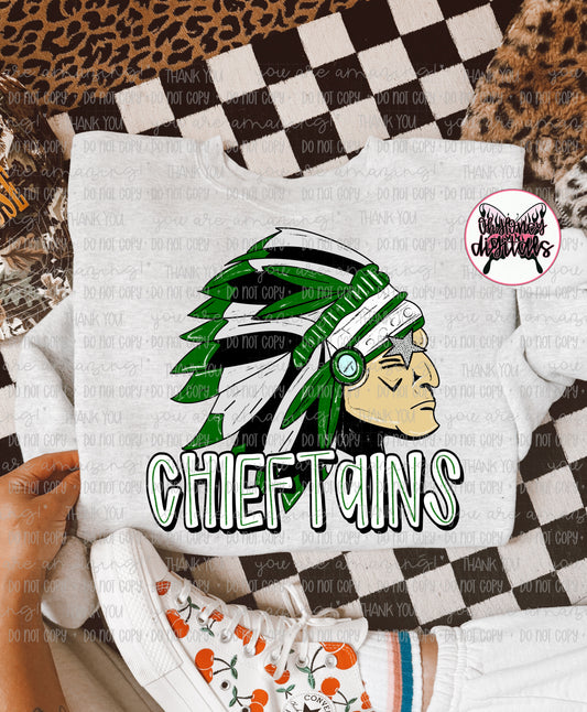 Chieftains Green - Mascot - PNG MARCH 2025