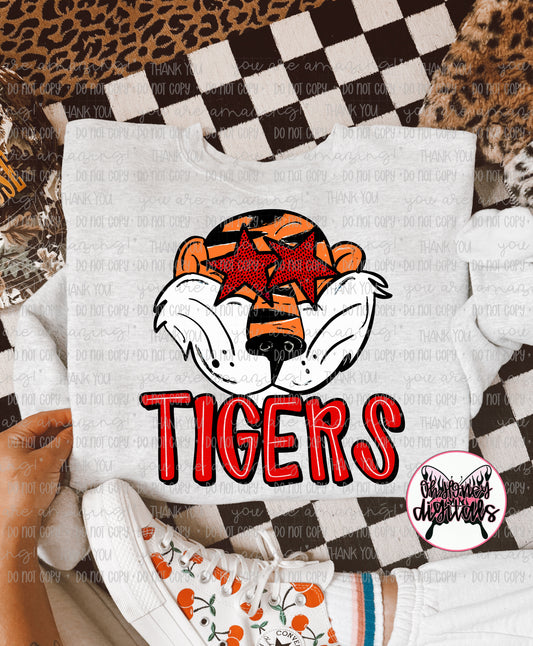 Tigers Red & Black - Mascot - PNG MARCH 2025