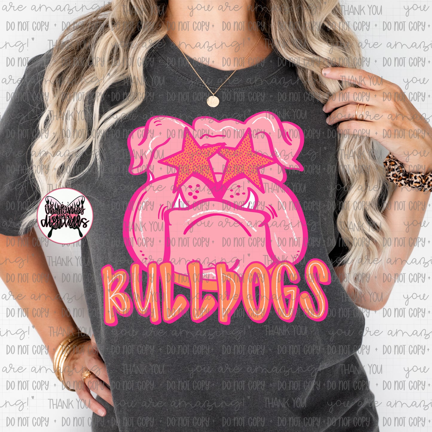 Bull Dogs Pink - Mascot - PNG MARCH 2025