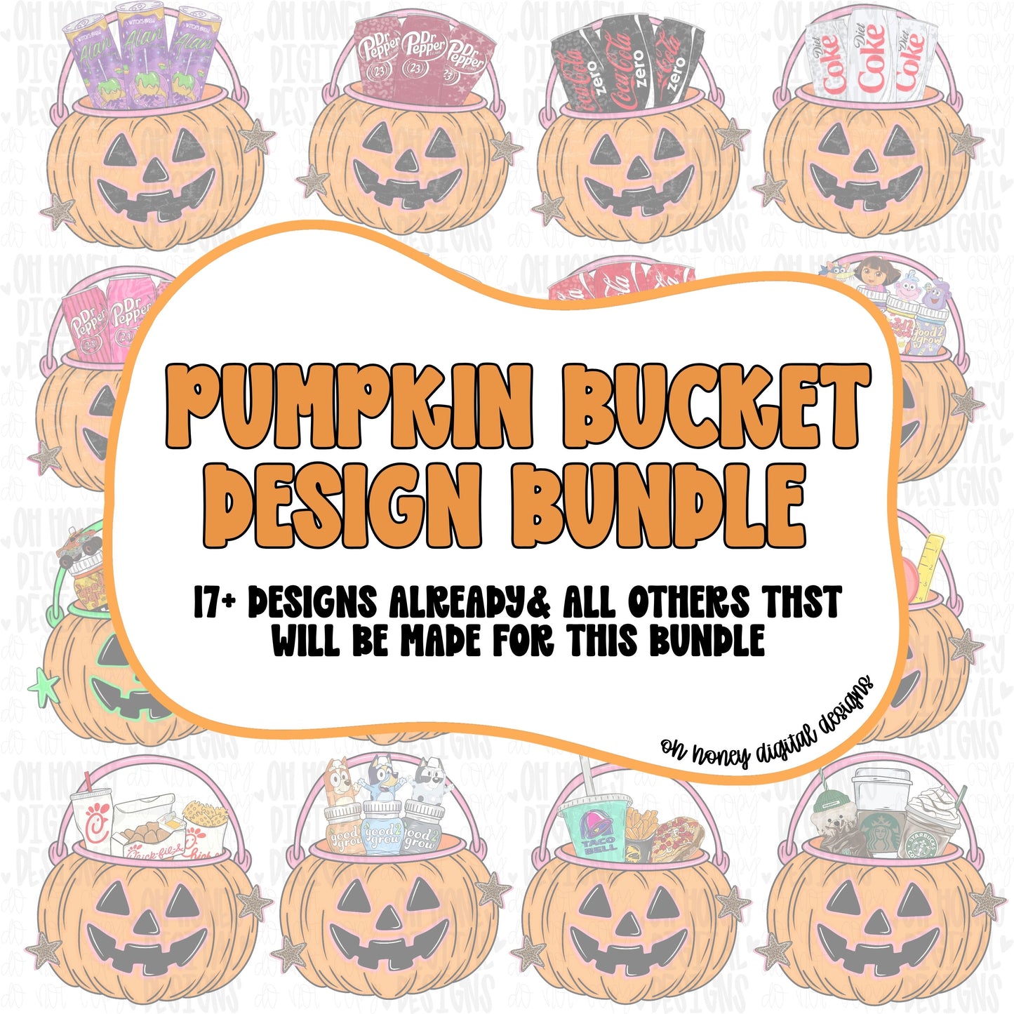 Food/Drink Pumpkin Bucket Bundle