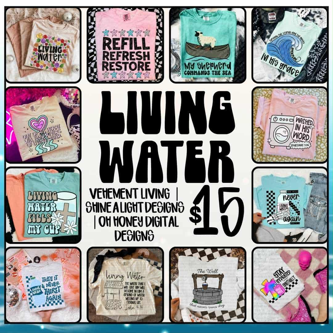 Living Water Collab  - Oh Honey Digitals x Vehement Living x Shine a Light Designs