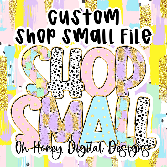 Custom Shop Small Pastel Brushstrokes Design