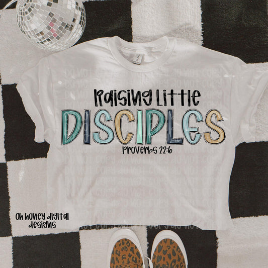 Raising Little Disciples Green Blue PNG Proverbs 22:6