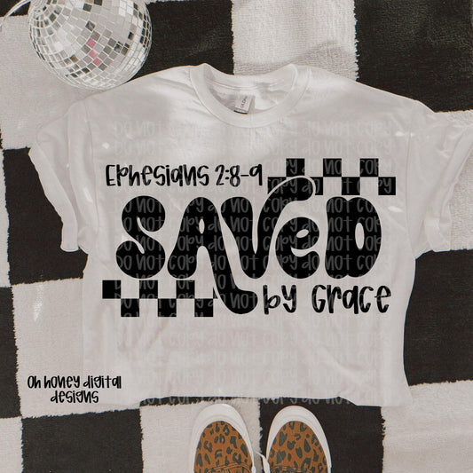 Saved by Grace PNG Ephesians 2:8-9