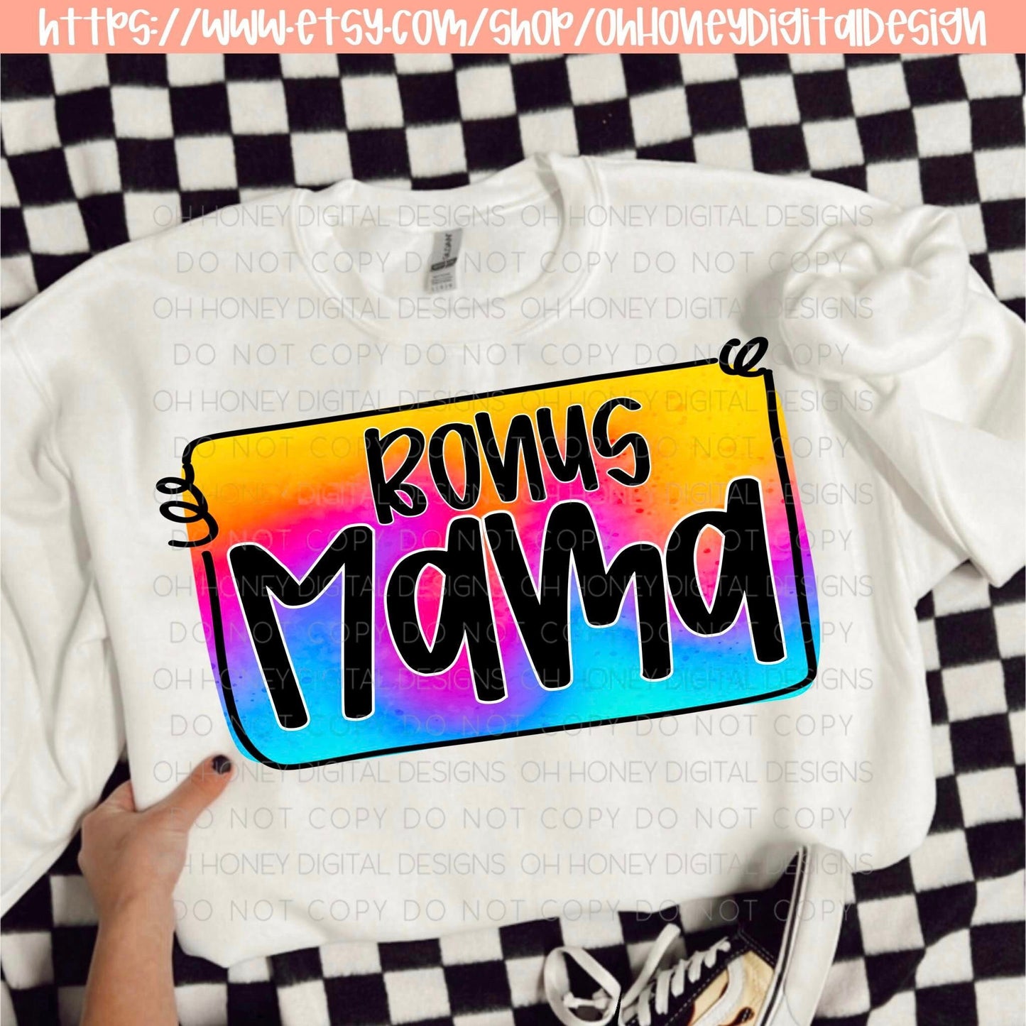 Bonus Mama Tie Dye PNG