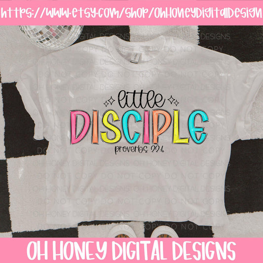 Little Disciple Colorful PNG Proverbs 22:6