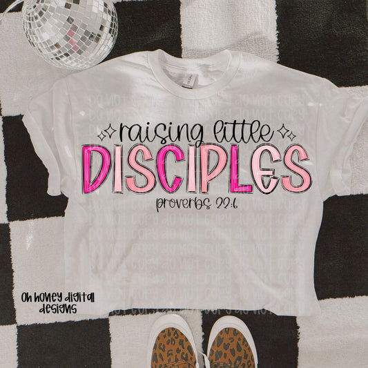 Raising Little Disciples Pinks PNG Proverbs 22:6