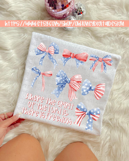 Where The Spirit Of The Lord Is, There Is Freedom - Digital Design - Instant Download