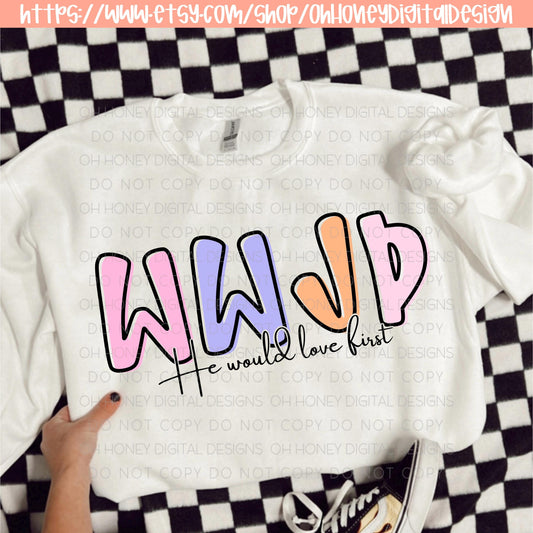 What Would Jesus Do WWJD PNG - Digital Design - Instant Download