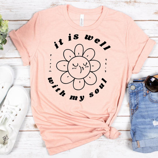 It Is Well With My Soul Black PNG - Digital Design - Instant Download