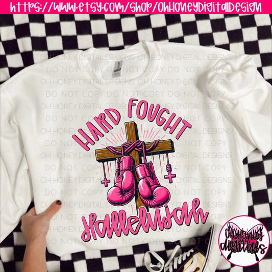 Hard Fought Hallelujah PNG Pink