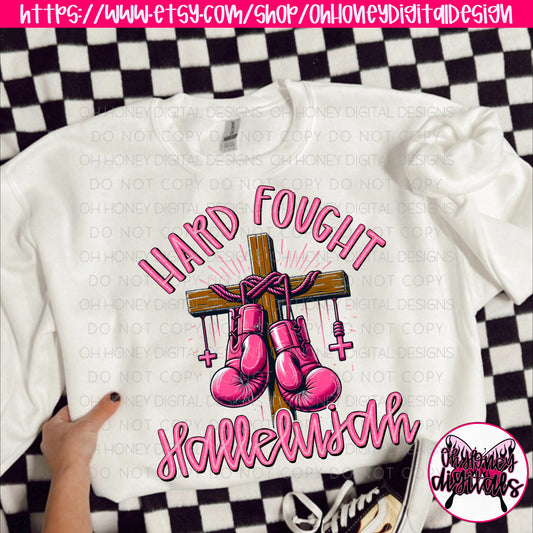 Hard Fought Hallelujah PNG Pink