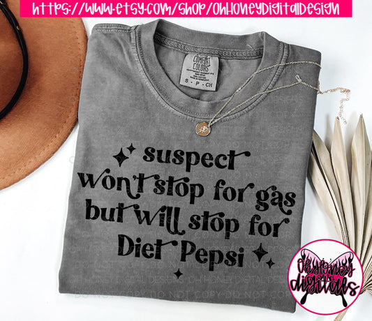 Suspect Won't Stop For Gas But Will Stop for Soda PNG / Funny / TikTok Trend