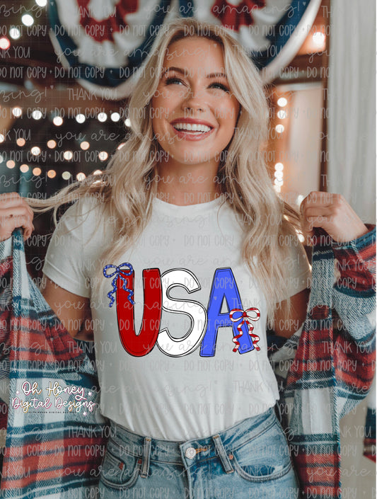 USA - With Bow - PNG - JUNE 2025