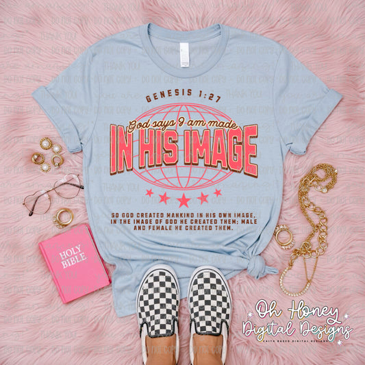 God Says I Am Made In His Image - PNG - MAY 2025