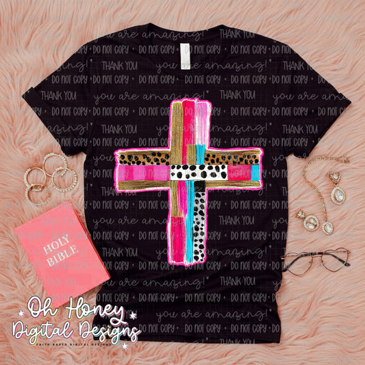 Mixed Print Cross - PNG - MAY 2025