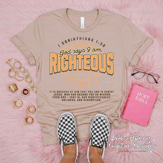 God Says I Am Righteous - PNG - MAY 2025