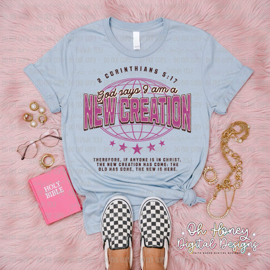 God Says I Am A New Creation - PNG - MAY 2025